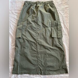 SHEIN cargo maxi skirt